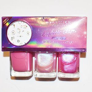 uphoric Glam Nail Polish Set Aurora 3PC Nail Set Bonus Nail Art